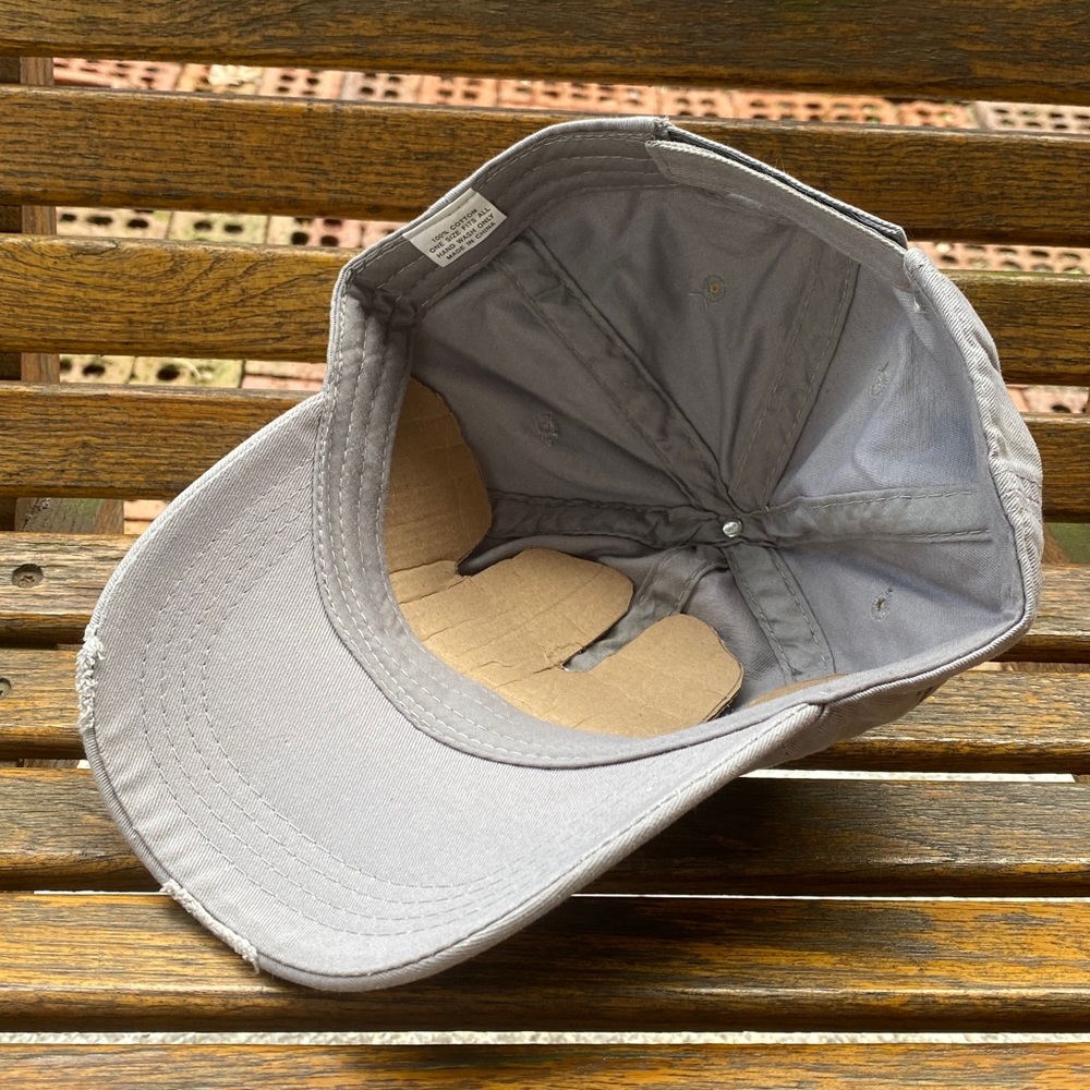Yuengling Gray Baseball Cap full 6 panel style adjustable back strap beer hat - Picture 3 of 10